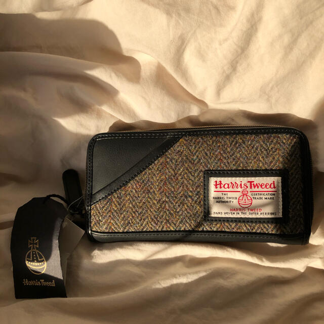 激安超安値 新品 Harris Tweed ハリスツイード お財布 二つ折