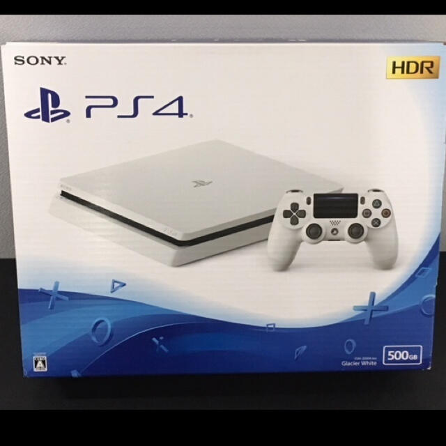 SONY(ソニー)の[送料込]PS4本体白⭐︎新品同様 エンタメ/ホビーのゲームソフト/ゲーム機本体(家庭用ゲーム機本体)の商品写真