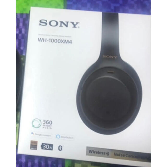 最安値sony wh 1000xm4 ブラック 美品ヘッドフォン/イヤフォン