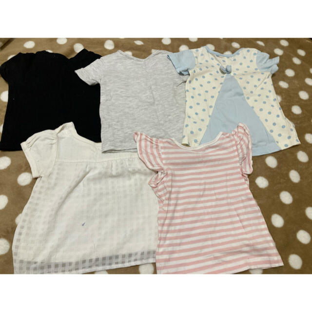 女の子Tシャツ＊5点セット✨80cm キッズ/ベビー/マタニティのベビー服(~85cm)(Ｔシャツ)の商品写真