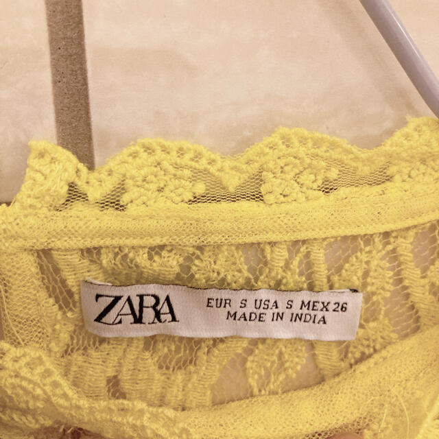 ZARA(ザラ)のレース　トップス ZARA レディースのトップス(カットソー(半袖/袖なし))の商品写真