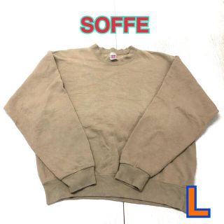 59 USA 古着 スウェット SOFFE L ベージュ 90’s(スウェット)