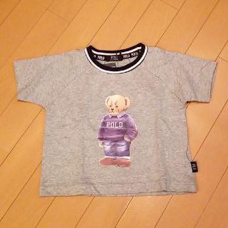 ポロラルフローレン(POLO RALPH LAUREN)のポロベビー　Tシャツ　バースデー　くま　ポロベア　グレー(Tシャツ/カットソー)