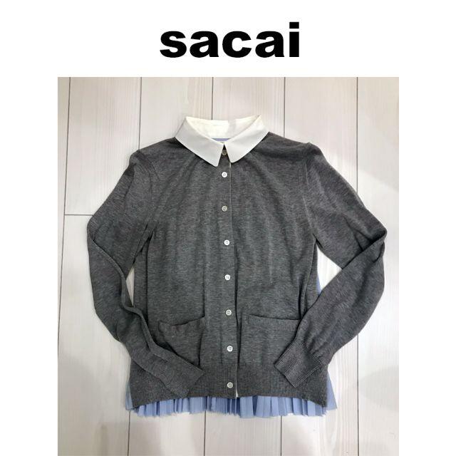 sacai(サカイ)のsacai サカイ　ニットカーディガン レディースのトップス(カーディガン)の商品写真