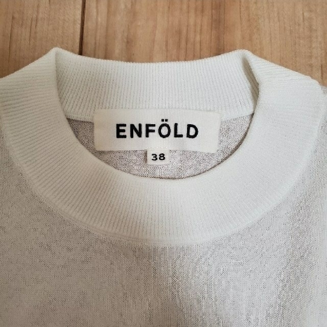 ENFOLD(エンフォルド)のENFOLD シアーコットン スリットニット レディースのトップス(ニット/セーター)の商品写真