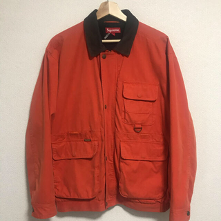 シュプリーム(Supreme)のsupreme field jacket オレンジ　Lサイズ(ブルゾン)