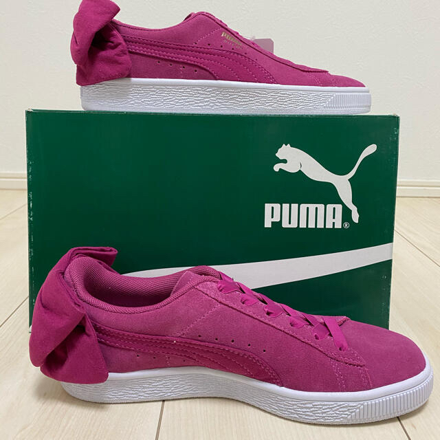 【新品】23.5cm PUMA ヒールリボン　スウェードスニーカー【送料無料！】 4