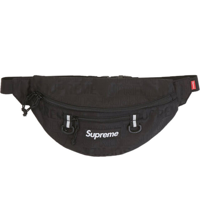 Supreme Waist Bag black 19ss