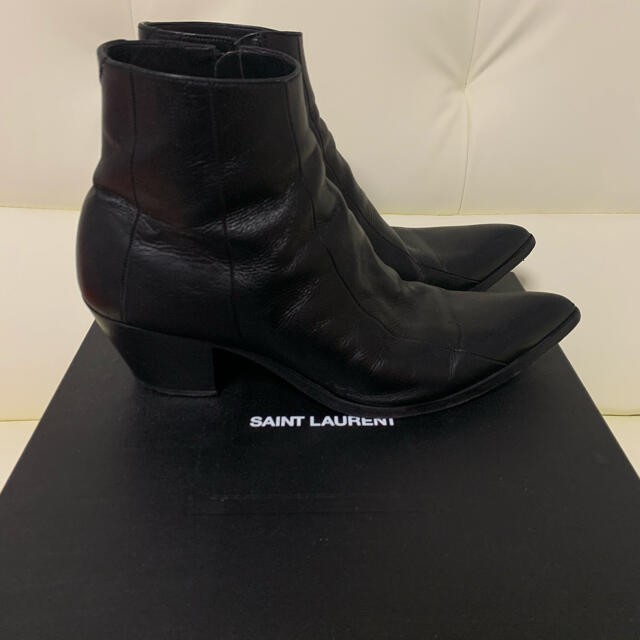 メンズsaint laurent paris 6cm ヒール　ブーツ