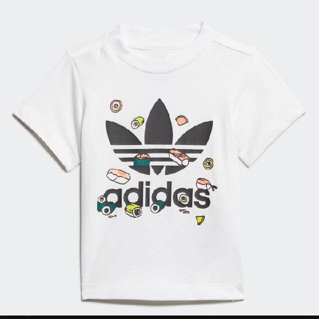 adidas(アディダス)のadidasOriginals スシ 半袖Tシャツ キッズ用 60サイズ 寿司 キッズ/ベビー/マタニティのベビー服(~85cm)(Ｔシャツ)の商品写真