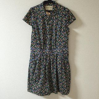 フランシュリッペ(franche lippee)の花柄シャツワンピ(ひざ丈ワンピース)