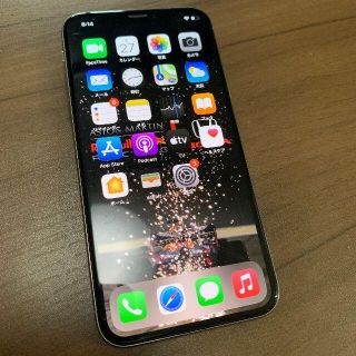 iphone X 256GB シルバー simフリー 難あり(スマートフォン本体)