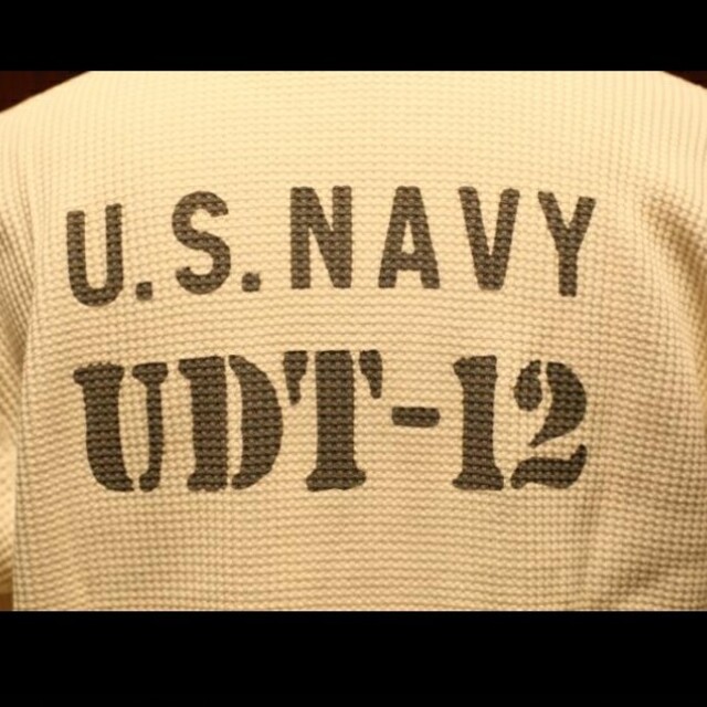 TOYS McCOY(トイズマッコイ)のトイズマッコイ 　サーマルビッグワッフル U.S.NAVY "UDT-12"新品 メンズのトップス(Tシャツ/カットソー(七分/長袖))の商品写真