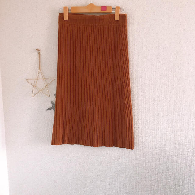 Kastane(カスタネ)のカスタネ♡リブスカート レディースのスカート(ひざ丈スカート)の商品写真