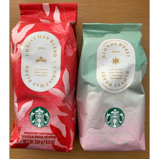 Starbucks Coffee(スターバックスコーヒー)のスターバックスコーヒー　豆　クリスマスブレンド未開封 食品/飲料/酒の飲料(コーヒー)の商品写真