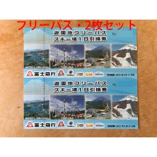 富士急ハイランド　フリーパス　2枚　かんたんラクマ送料無料(遊園地/テーマパーク)