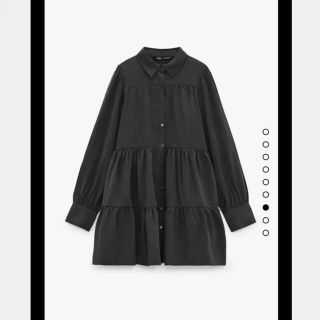 ザラ(ZARA)のZARA ティアードシャツワンピース(ワンピース)