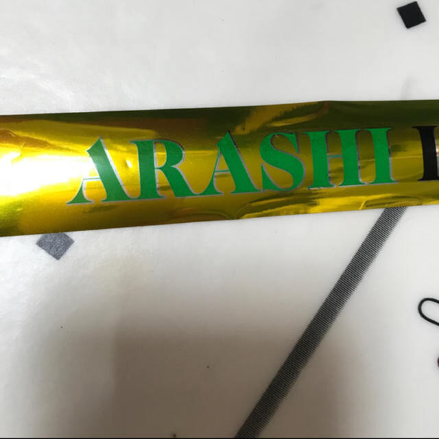 嵐(アラシ)の嵐　銀テープ　金テープ　arashi 2013 LOVE　名古屋　緑　グリーン エンタメ/ホビーのタレントグッズ(アイドルグッズ)の商品写真