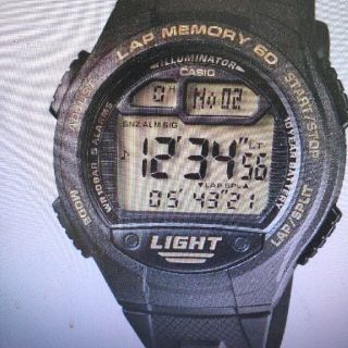 カシオ(CASIO)のスポーツギアlap memory 60 w-734j-9ajf 新品未使用(腕時計(デジタル))