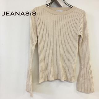 ジーナシス(JEANASIS)のJEANA SiS 長袖 ラッパ袖 セーター  ベージュ 4805233(ニット/セーター)