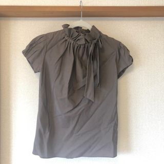 デザインワークス(DESIGNWORKS)の【値下げ】DESIGNWORKS リボンタフタブラウス(シャツ/ブラウス(半袖/袖なし))