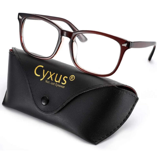 Cyxus ブルーライトカット　メガネ　度無し　ウェリントン レディースのファッション小物(サングラス/メガネ)の商品写真