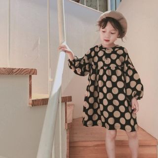 子供服☆♪♪♡ドット柄ワンピース　新品☆♪♪(ワンピース)