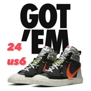 ナイキ(NIKE)のNIKE ブレーザー MID x レディメイド Black 24cm(スニーカー)