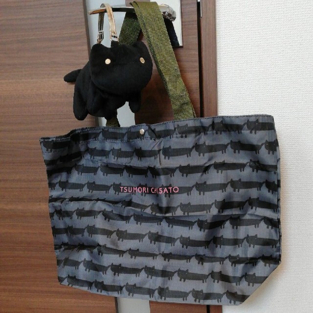 TSUMORI CHISATO(ツモリチサト)のツモリチサト　エコバッグ　猫ポーチ レディースのバッグ(エコバッグ)の商品写真