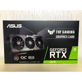 エイスース(ASUS)の新品未開封品　ASUS TUF-RTX3070-O8G-GAMING(PCパーツ)