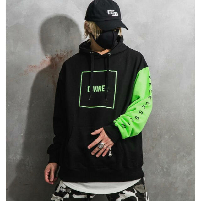 DIVINER Square logo Hoodie パーカー