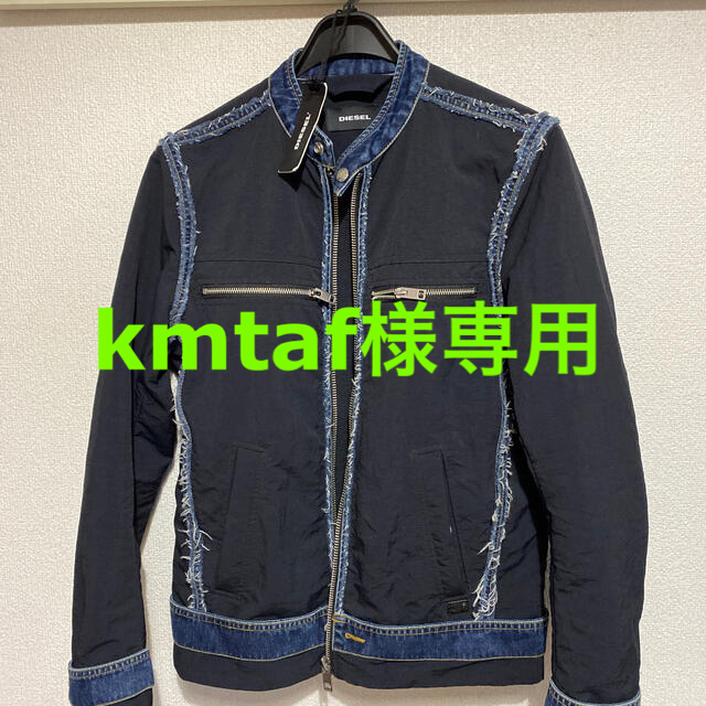 DIESEL(ディーゼル)のDIESEL シングルライダース　ブラック　M メンズのジャケット/アウター(ライダースジャケット)の商品写真