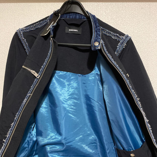 DIESEL(ディーゼル)のDIESEL シングルライダース　ブラック　M メンズのジャケット/アウター(ライダースジャケット)の商品写真