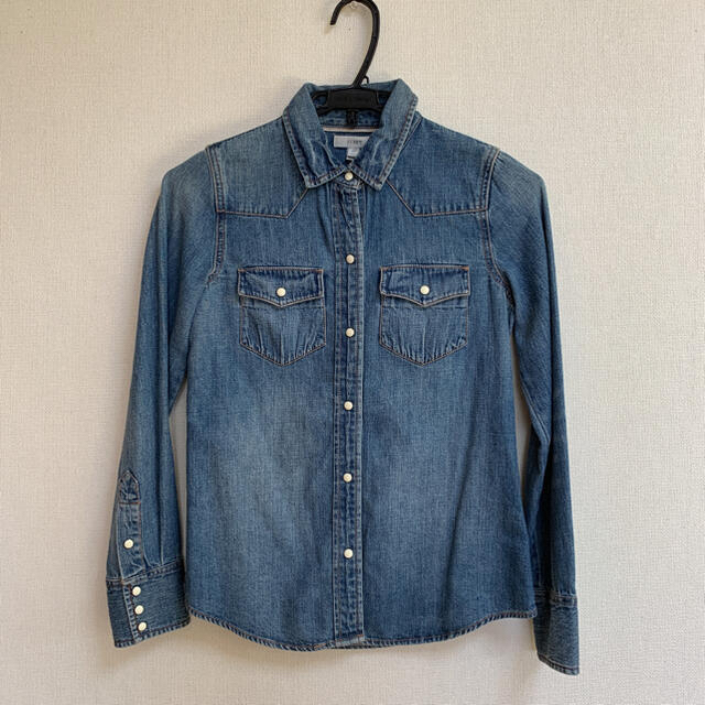 J.Crew(ジェイクルー)の【J.Crew】新品・未使用/00サイズ/デニムシャツ レディースのトップス(シャツ/ブラウス(長袖/七分))の商品写真