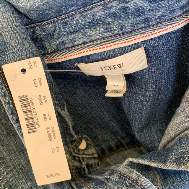 J.Crew(ジェイクルー)の【J.Crew】新品・未使用/00サイズ/デニムシャツ レディースのトップス(シャツ/ブラウス(長袖/七分))の商品写真