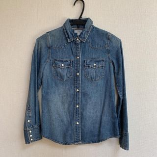 ジェイクルー(J.Crew)の【J.Crew】新品・未使用/00サイズ/デニムシャツ(シャツ/ブラウス(長袖/七分))