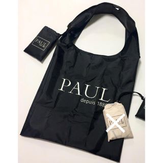 PAUL パン屋 エコバッグ ブラック(エコバッグ)