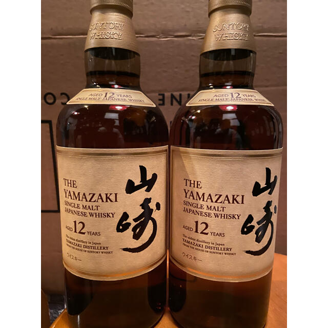 サントリー(サントリー)の★山崎12年×2本★新品、送料込み！ 食品/飲料/酒の酒(ウイスキー)の商品写真