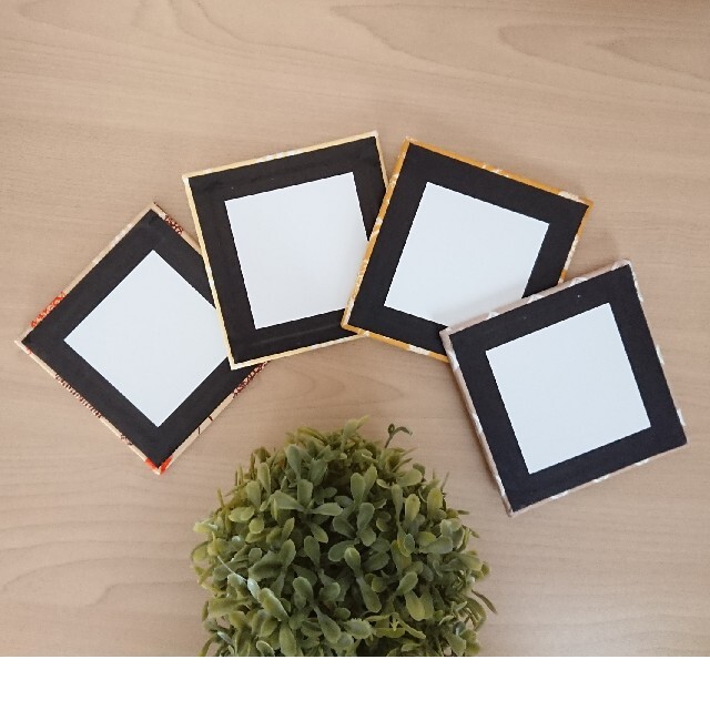 ✽軽ファブリックパネル　mini　10×10　4枚 ハンドメイドのインテリア/家具(ファブリック)の商品写真