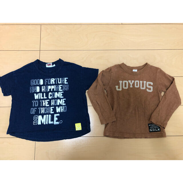 OFFICIAL TEAM  長袖  その他  半袖  100cm 2枚セット キッズ/ベビー/マタニティのキッズ服男の子用(90cm~)(Tシャツ/カットソー)の商品写真