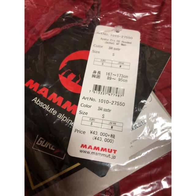 Mammut(マムート)の【ぴの様専用】MAMMUT Ayako Pro HS Hooded Jacket メンズのジャケット/アウター(マウンテンパーカー)の商品写真