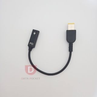 レノボ(Lenovo)のNEC Lenovo パソコン電源変換ケーブル USB-C to 角コネクタ(バッテリー/充電器)