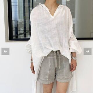 アパルトモンドゥーズィエムクラス(L'Appartement DEUXIEME CLASSE)の【AISH/アイシュ】over size ギャザーシャツ(シャツ/ブラウス(長袖/七分))