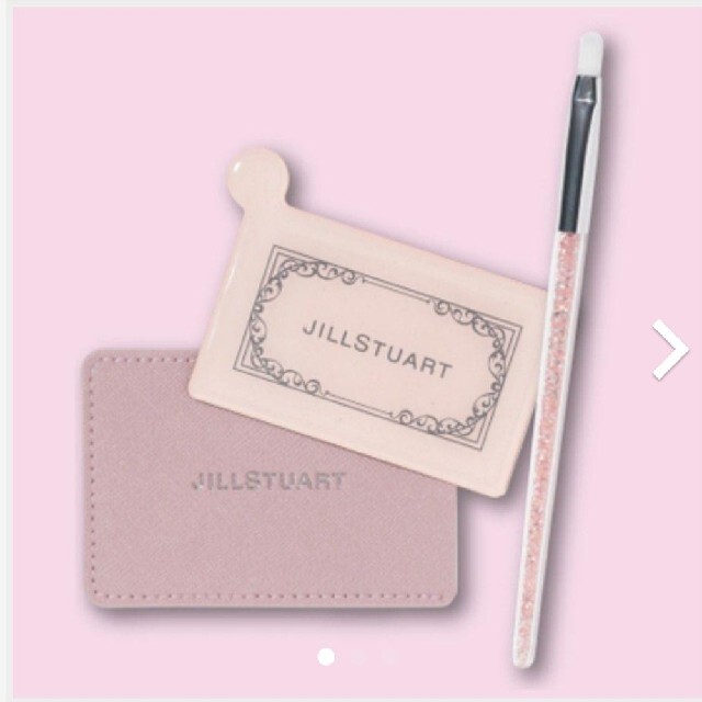 JILLSTUART(ジルスチュアート)のMORE 2月号付録 JILLSTUARTカードミラー&ジュエルブラシセット レディースのファッション小物(ミラー)の商品写真