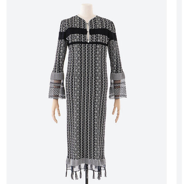 mame(マメ)のMame Kurogouchi  Knit Dress レディースのワンピース(ロングワンピース/マキシワンピース)の商品写真