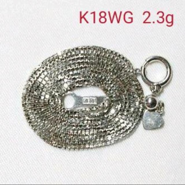 K18WG✨ホワイトゴールドネックレス✨ベネチアン☆45cm - 3