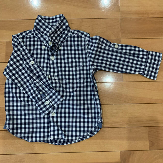 babyGAP(ベビーギャップ)のbaby GAPギンガムチェック シャツ キッズ/ベビー/マタニティのベビー服(~85cm)(シャツ/カットソー)の商品写真