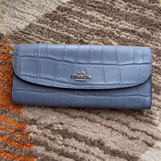 コーチ(COACH)の☆美品☆コーチ クロコ型押し長財布(財布)