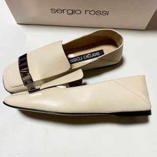 セルジオロッシ(Sergio Rossi)の新品未使用！送料込み★Sergio Rossi★バレエ フラット レザーシューズ(ローファー/革靴)