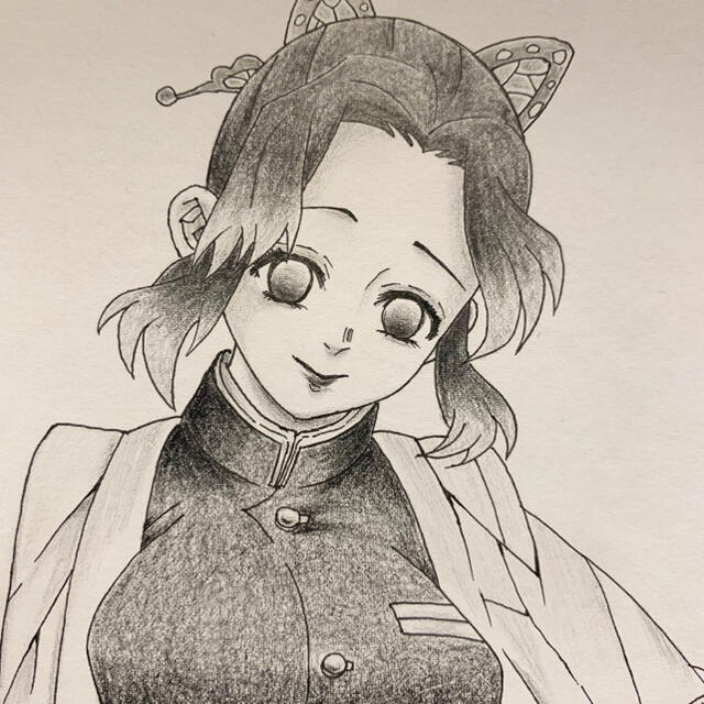 胡蝶しのぶ 鉛筆画 イラスト ファンアートの通販 By ちょふ S Shop ラクマ 胡蝶しのぶ 鉛筆画 イラスト ファンアートの通販 By ちょふ S Shop ラクマ